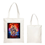 Stranger Things Hellfire Club Handbag Stranger Things 4 Canvas Bag Student Book Bag Shopping Bag Large Capacity Crossbody