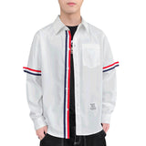 White Work Shirts Men's Autumn Japanese Casual Long Sleeve Shirt Spring and Autumn Top Coat