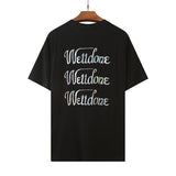 We11 Done T Shirts Letter Print Loose Large Size Men and Women Same Style