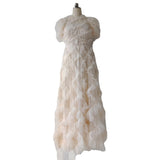 Lady Gaga Dress Vintage Court Style Flounce Stitching Dress