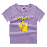 Children Pokemon Pikachu T Shirt Children's Clothing Children's Summer Clothing Short Sleeve T-shirt