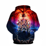 Stranger Things Hoodie Stranger Things 3D Digital Printing Loose Pullover Hoodie Sweater