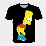 Homer Simpson Shirt Summer Men's T-shirt Printed Casual Short Sleeve