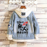 Comic Denim Jacket Anime Denim Jacket Coat