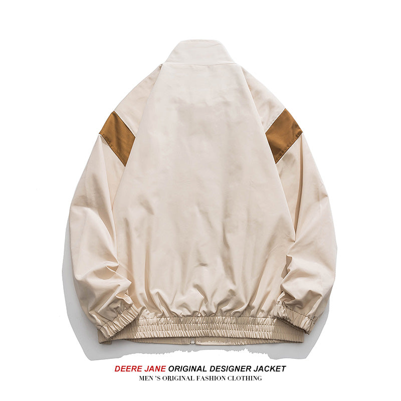 Men Jacket Men's Spring and Autumn Loose Versatile Casual Jacket