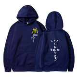 Cactus Jack McDonalds Hoodie Printed Hooded Long Sleeve Pocket Sweatshirt Sports