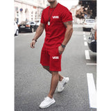 Fear of God Fog T Shirt Essentials Double Line Casual Sports Short Sleeve Shorts Suit