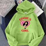 Stranger Things Hoodie Stranger Things 4 Peripheral Printed Hoodie Brushed Hoody Female