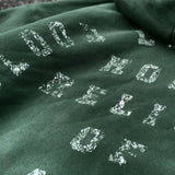 Saint Michael Hoodie Doodle Hand Drawn Worn Vintage Velvet Padded Hooded Sweatshirt