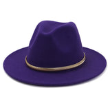 Cowboy Hats Autumn and Winter Men's and Women's Woolen Hat Fedora Hat