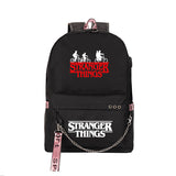 Stranger Things Hellfire Club Backpack Stranger Things School Bag USB Charging Backpack Large Capacity Travel Bag