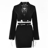 Maddy Euphoria Outfits Autumn Women's Fashion Sexy Slit Short Skirt