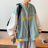 Jock Jacket Couple Corduroy Jacket Autumn Jacket Fall Winter Coat Loose Baseball Uniform Men's Clothing