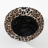 Leopard Fur Hat Leopard Fisherman Hat