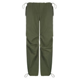 Julia Fox Low Rise Trousers Vintage Casual Loose Track Pants