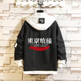 Comic Denim Jacket Men and Women Fashion Fall Winter Cowboy Sweater Coat Top