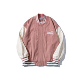 Baby Blue Varsity Jacket Baggy Coat Men's and Women's Jacket Autumn Baseball Uniform