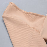 Winter Formal Dresses Knitted Dress Temperament Midriff Outfit Bandage Dress