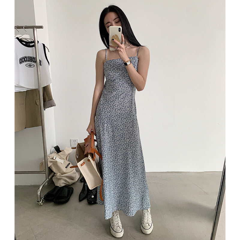 1920s Dress Vintage Floral Loose Short Sleeve Midi Dress