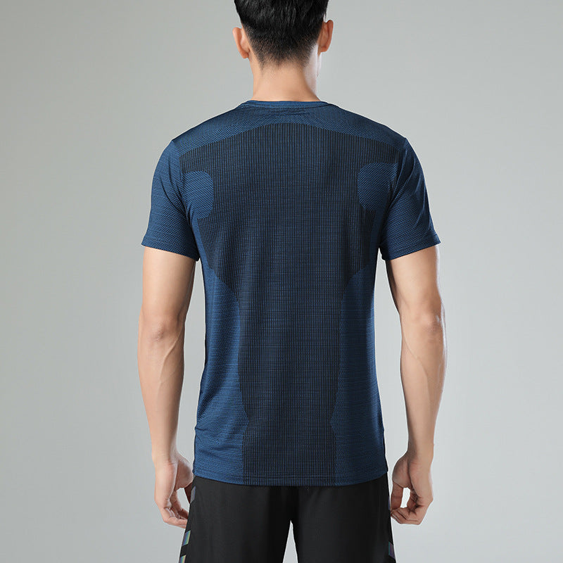 Sweat Wicking Shirt Fitness Short Sleeve Men's Fashion T-shirt