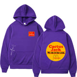 Cactus Jack McDonalds Hoodie Printed Hoodie Hip Hop Men and Women Couple Sweater