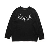 Mens Fall Outfits Cartoon Couple Sweater Loose Casual Autumn and Winter Long Sleeve Sweater