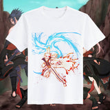 Itachi Uchiha Costume Naruto T-Shirt Naruto Sasuke Uchiha Skunk Kakashi Short Sleeve