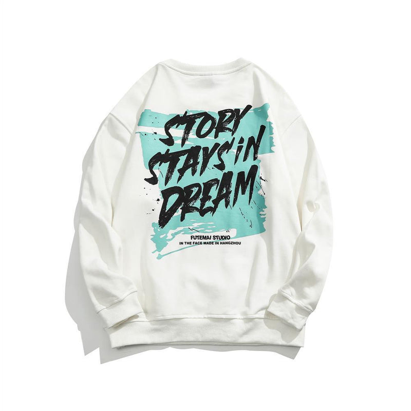 Men Sweatshirts round-Neck Non-Hoodie Sweater Men's Spring Loose Pullover