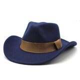 Cowboy Hats Autumn and Winter Top Hat Fashion Men and Women Fedora Hat