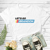 Let'S Go Brandon T Shirt Letter Print Teen Casual Loose-Fitting T-Shirt Short Sleeve Top