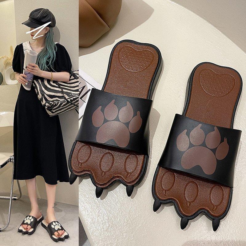 Women Open Toe Sandals Flats Summer Cute Flat Slippers