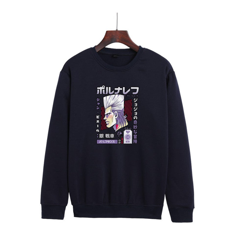 JoJo's Bizarre Adventure Dressing Printed Fashionable round Neck Sweater