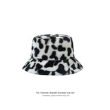 Leopard Fur Hat Winter Leopard Print Fisherman Hat