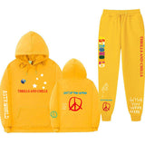 Travis Scott Astroworld Hoodie & Pant 2 Piece Set Fashion Men and Women