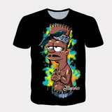 Homer Simpson Shirt Summer 3D Short-Sleeved Digital Casual T-shirt