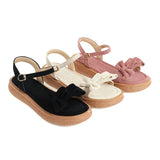 Flat Dress Sandals Summer Bow Buckle Sandals