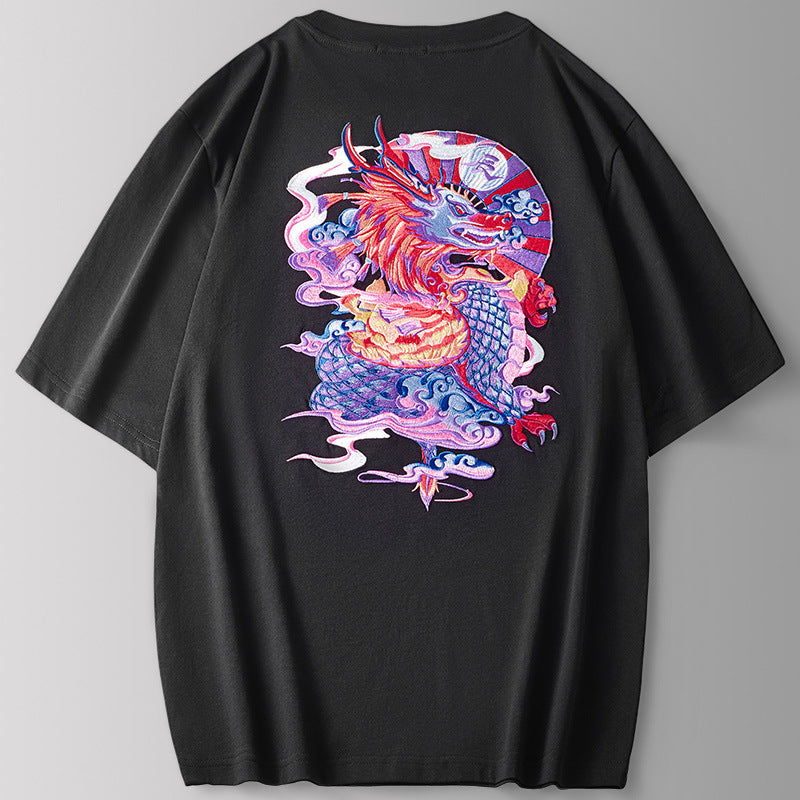 Zodiac Shirts Cotton Fashion Brand T-shirt Short Sleeve round Neck Fashion