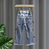Toddler Girls Pants Girls' Spring Clothes Jeans Casual Flared Pants