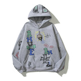 Grafitti Sweatshirts Printed High Street Hooded Hoodie