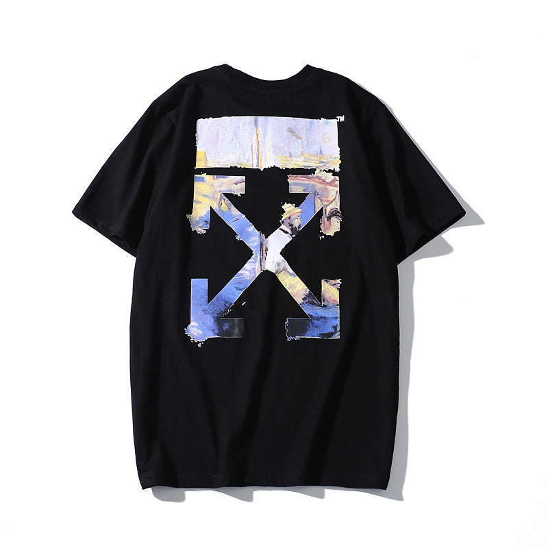 Summer Men's and Women's Loose and Comfortable Crew Neck Short Sleeve T-shirt t shirt
