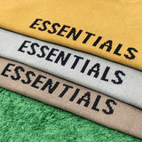 Fog Feel Of God Essentials Hoodie Double Line Letter Loose Sweater Knitted Pullover Hooded Sweater