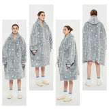 Hoodies Blankets Lambswool Double-Layer Large Size Home Casual Wear Lazy