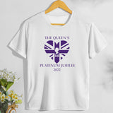 Inspired by Queen's Platinum Jubilee 2022 Elizabeth 70 Years T-shirt Printed Letters British Style T-shirt Short Sleeve