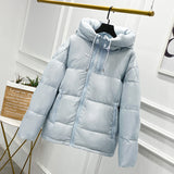 Women Winter Coats Puffer Jacket Down Coat Down Jacket Women's Short White Duck Down Padded Coat Winter Hooded