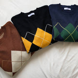 Preppy Aesthetic Sweater Autumn and Winter Knitted Sweater Jacket Female