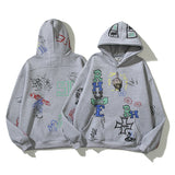 Grafitti Sweatshirts Printed High Street Hooded Hoodie