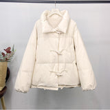 Women Winter Coats Puffer Jacket Down Coat Down Jacket Female White Duck Down Short Down Coat Stand Collar Thick Coat