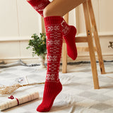 Winter Chunky Cable Thick Knit Thigh High Socks Long Stockings Boot Fall/Winter Christmas Woolen Yarn Socks Stockings