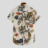 Men Hawaii Shirts Men's Casual Short Sleeve Shirt