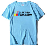 Let's Go Brandon T Shirt Letter Print Short-Sleeve T-shirt for Women